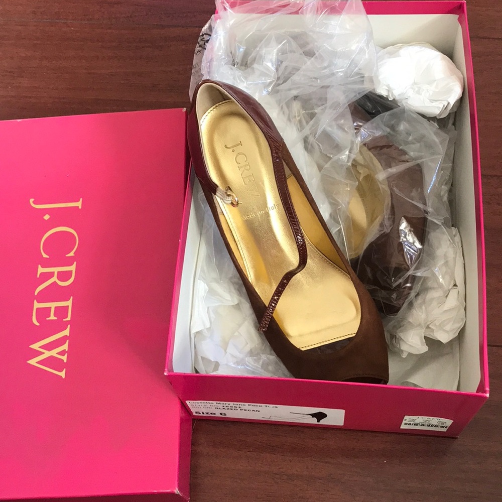 BRANDNEW Jcrew Mary Jane Peep Toes